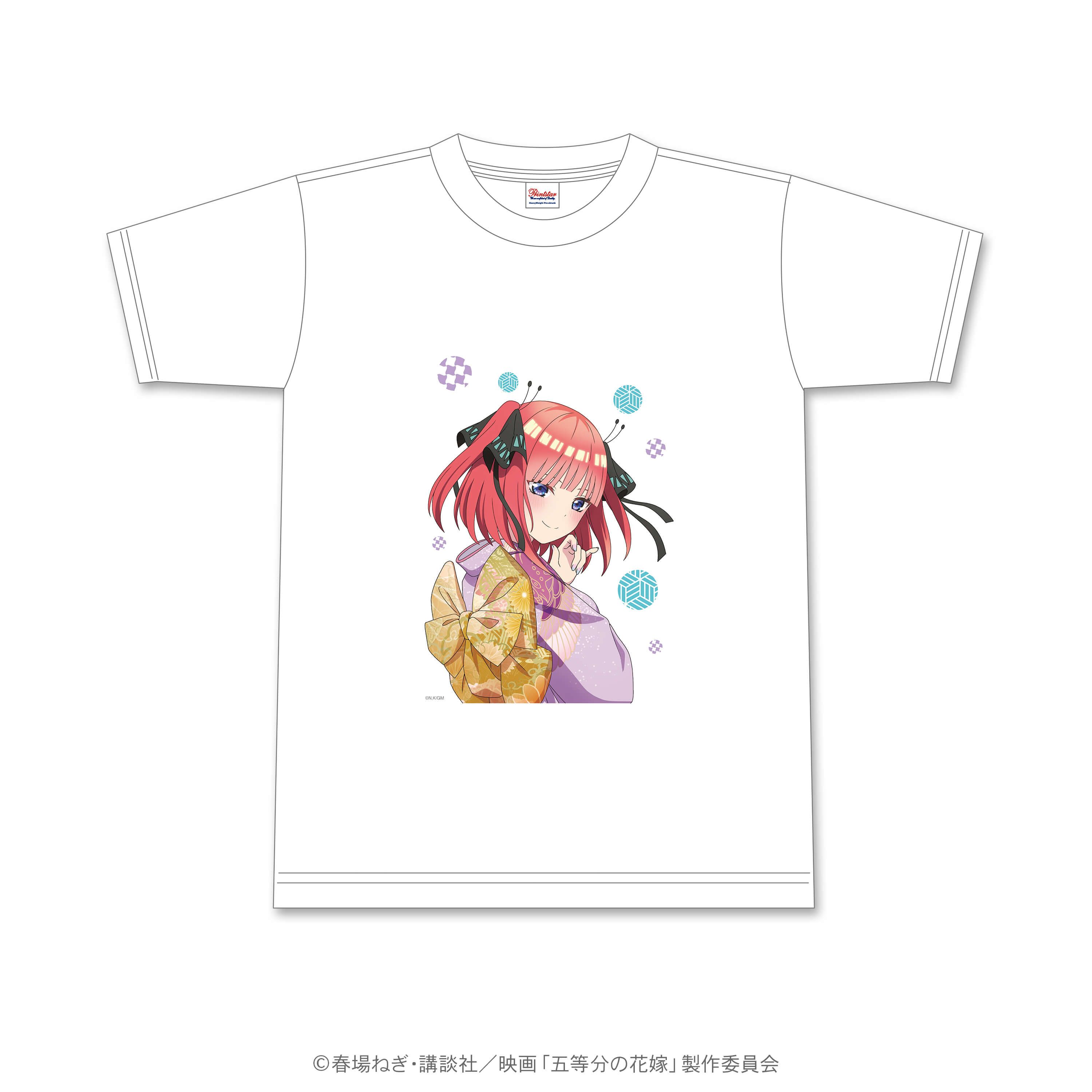 五等分の花嫁　花札柄Tシャツ　二乃　Lサイズ