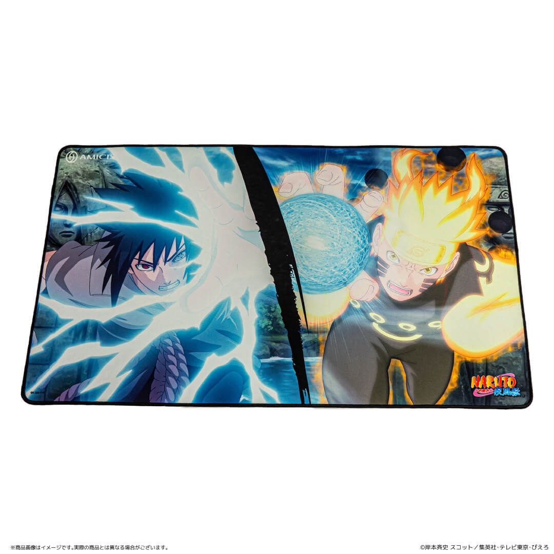 NARUTO-ナルト- 疾風伝 | AMICIS　デスクマット　うずまきナルト&うちはサスケ (限定描き下ろし)