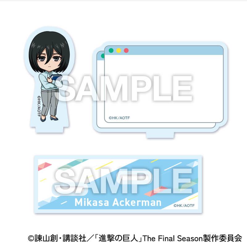 TVアニメ『進撃の巨人』アクリルメモスタンド（ミカサ）