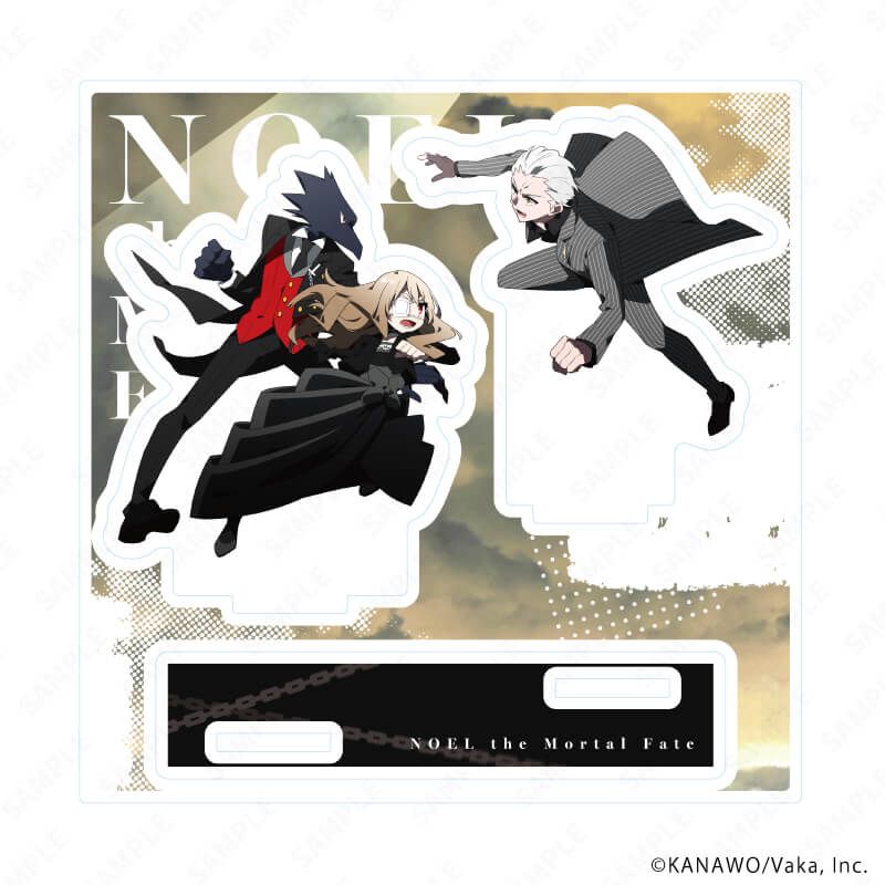 アクリルスタンドプレート「被虐のノエル」03/ノエル・チェルクェッティ＆カロンVSラッセル・バロウズ(公式イラスト)