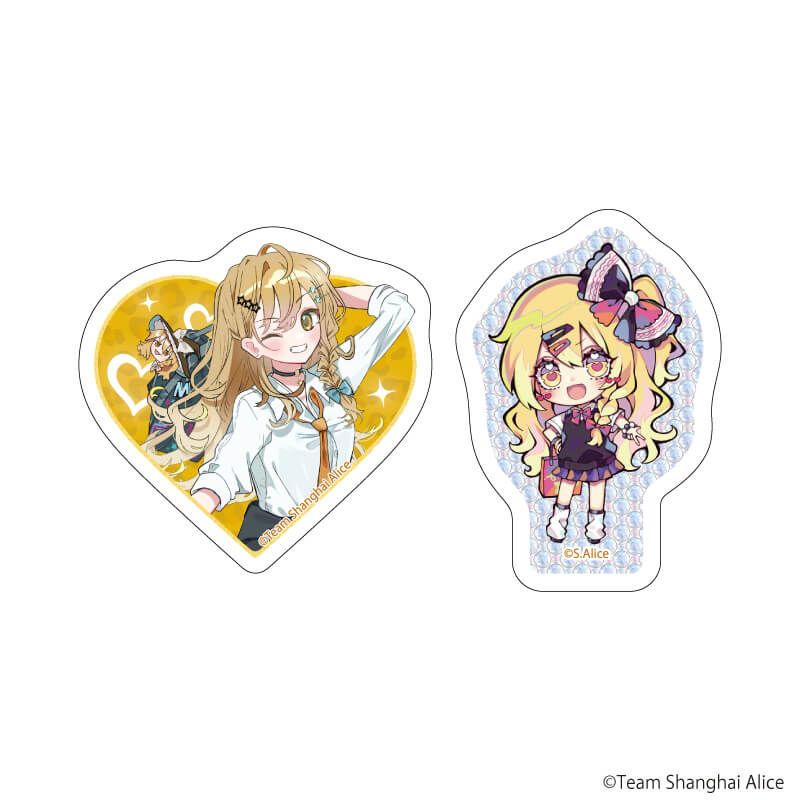 クリアステッカー ミニ2種セット「東方Project」02/霧雨魔理沙 平成ギャルver.(描き起こしイラスト)