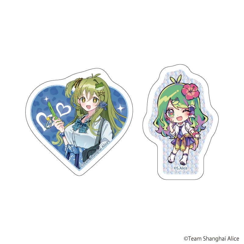 クリアステッカー ミニ2種セット「東方Project」04/東風谷早苗 平成ギャルver.(描き起こしイラスト)