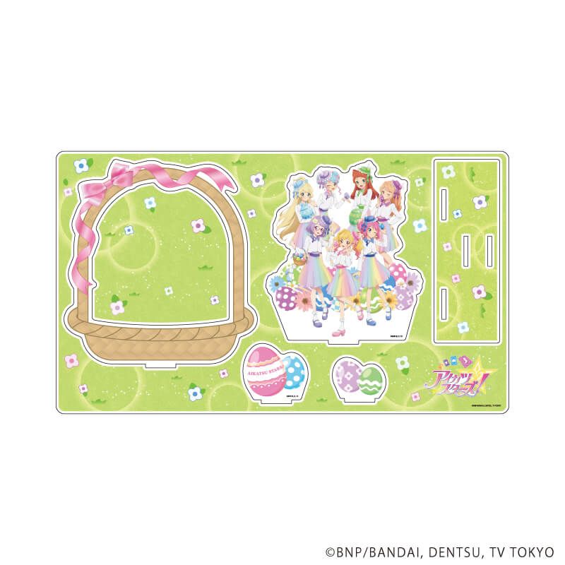 プレミアム アクリルジオラマプレート「アイカツスターズ！」02/イースターver.(描き下ろしイラスト)