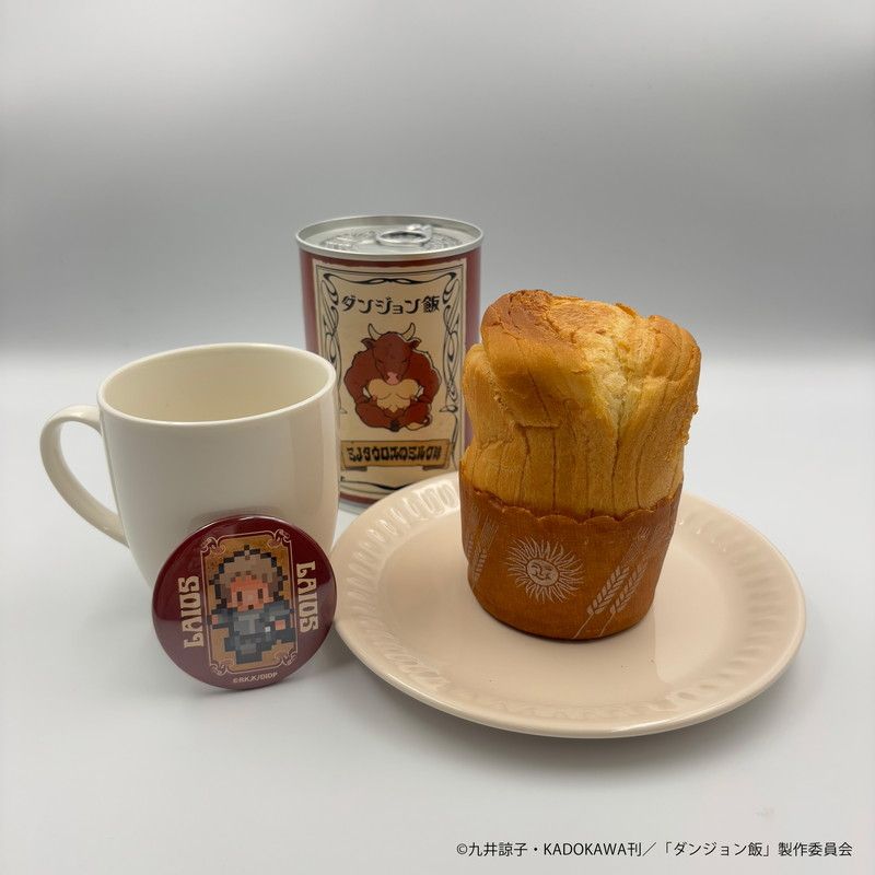 with YOU BREAD(缶バッジ入り缶詰パン)「ダンジョン飯」01/ミノタウロスのミルク味(公式イラスト)