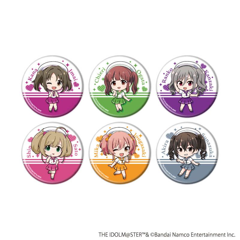 缶バッジ「アイドルマスター シンデレラガールズ」25/マリンセーラーver. コンプリートセット(全6種)(ミニキャライラスト)