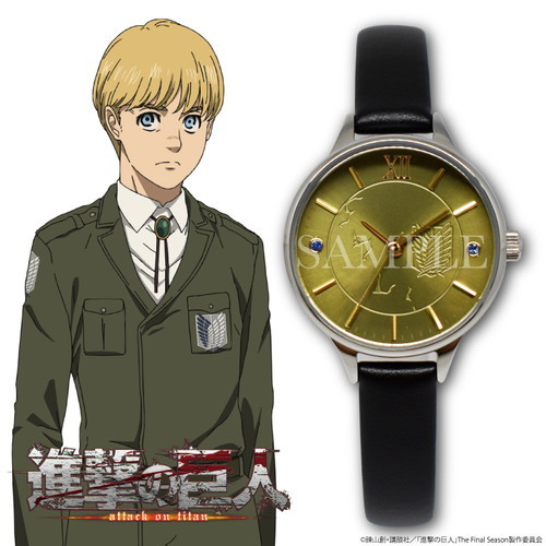 ☆進撃の巨人緑色グリーン腕時計