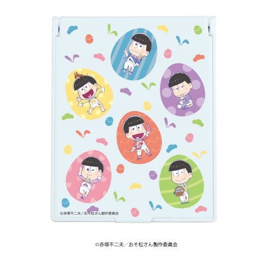 デカキャラミラー「おそ松さん」01/散りばめデザイン イースターver.(ミニキャライラスト)