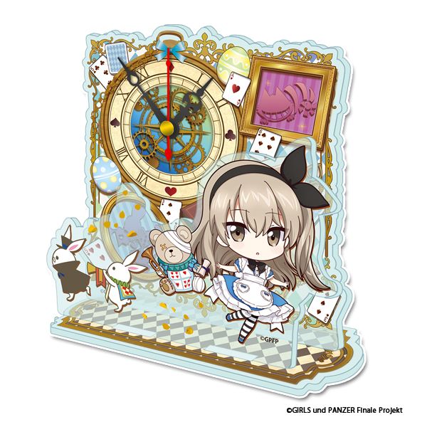 ガールズ＆パンツァー 最終章 ぷちちょこミニアクリル置時計【島田愛里