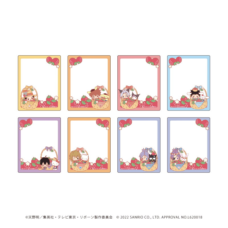 アクリルカード「家庭教師ヒットマンREBORN!×SANRIO CHARACTERS」02/いちごver. コンプリートBOX(全8種)(描き下ろし)