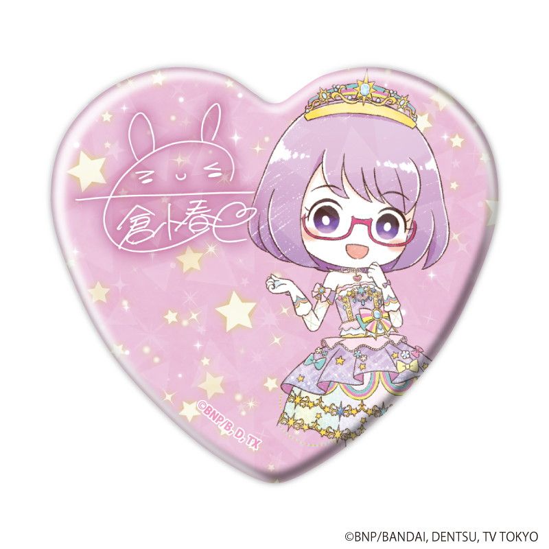 ホログラムハート缶バッジ「アイカツスターズ！」01/トレーディング(14種)(グラフアートイラスト)