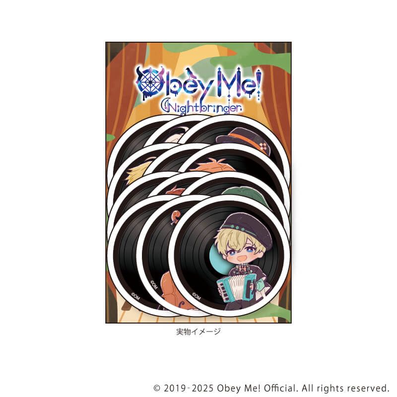 フレークシール(12種セット)「Obey Me! Nightbringer」02/バンドver.(レトロアートイラスト)