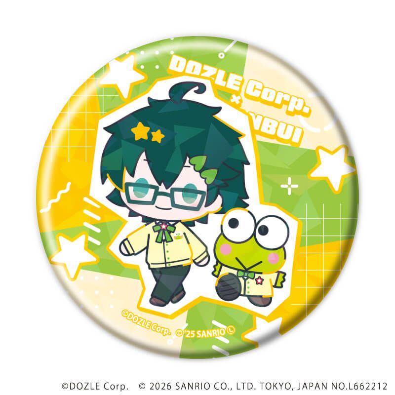 ホログラム缶バッジ(57mm)「ドズル社×はぴだんぶい」02/コンプリートセット(全6種)(コラボイラスト)