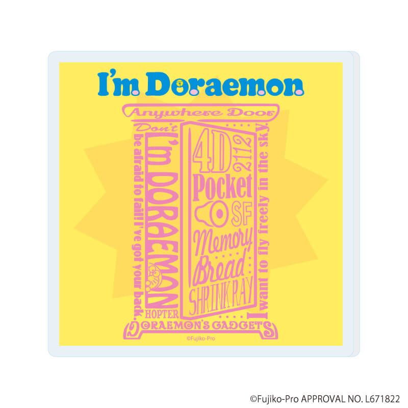 ダイカットアクリルコースター「I’ｍ Doraemon」03/I'm Doraemon C