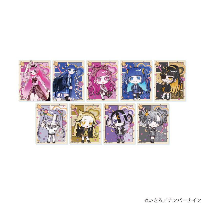 アクリルカード「魔法少女ピンクブルー」02/ギャルver. コンプリートセット(全9種)(描き下ろし&描き起こしイラスト)