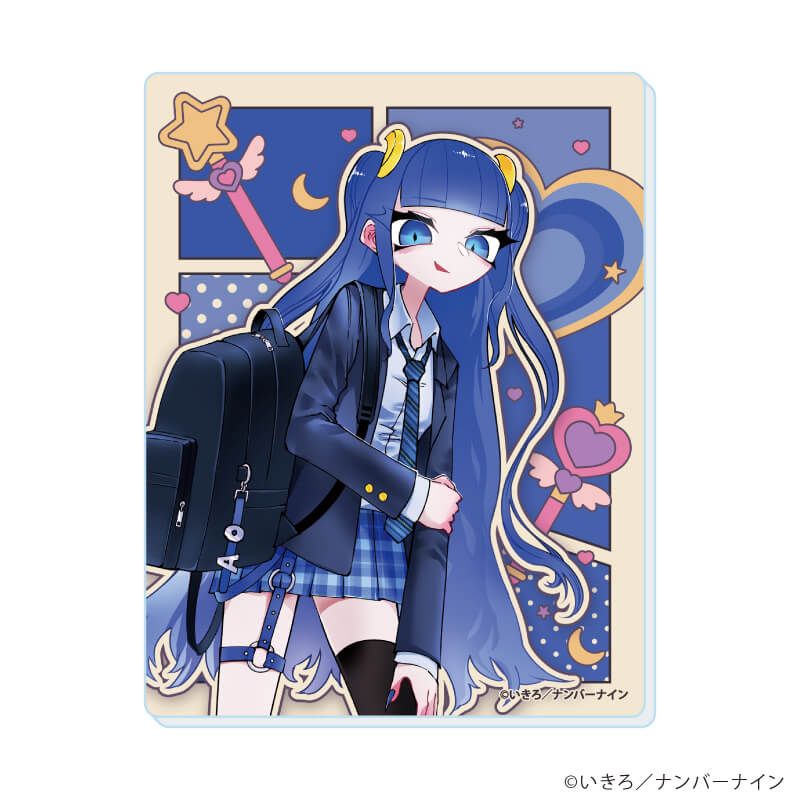 アクリルカード「魔法少女ピンクブルー」02/ギャルver. コンプリートセット(全9種)(描き下ろし&描き起こしイラスト)