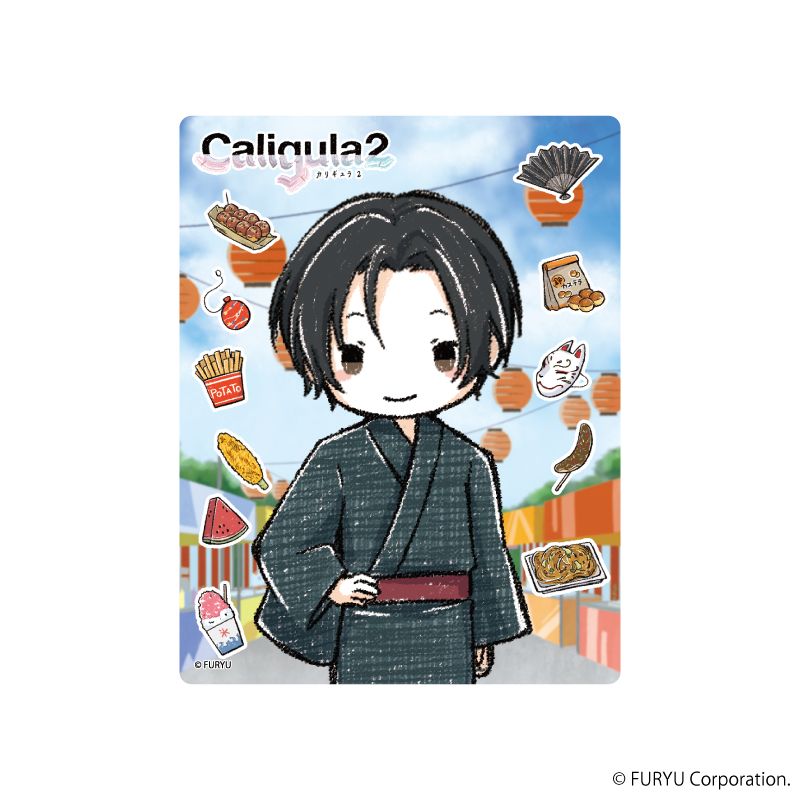 アクリルカード「Caligula2-カリギュラ2-」01/帰宅部 夏祭りver. ブラインド(11種)(グラフアートイラスト)