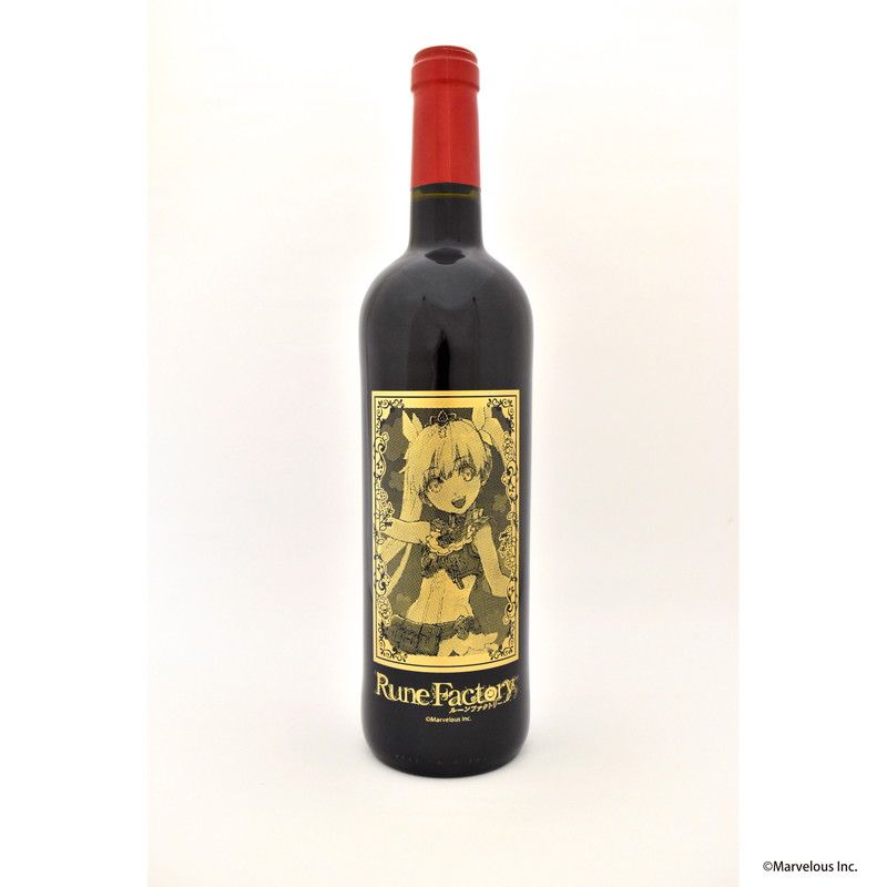 彫刻ボトル「ルーンファクトリーシリーズ」01/フレイ(描き下ろしイラスト)(赤ワイン・スペイン産)【お酒】