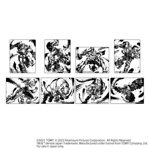 アクリルカード「トランスフォーマー/ビースト覚醒」01/水墨イラストVer. コンプリートBOX(全8種)