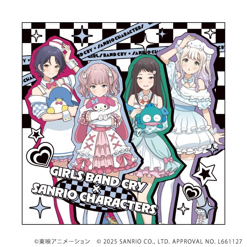 CDケース入りメモ「ガールズバンドクライ×サンリオキャラクターズ」02/ダイヤモンドダストVer.(コラボイラスト)