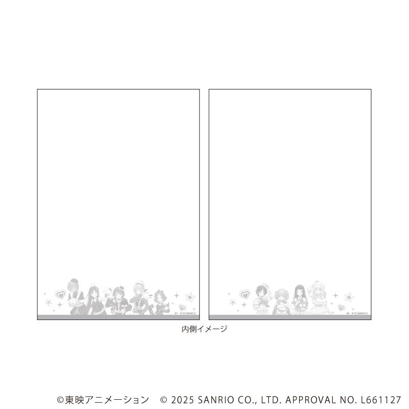 ミニノート「ガールズバンドクライ×サンリオキャラクターズ」01/トゲナシトゲアリ&ダイヤモンドダスト(コラボイラスト)