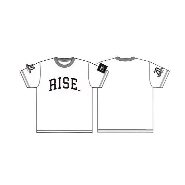 【RISE】RISE×rseコラボTシャツ（白）M