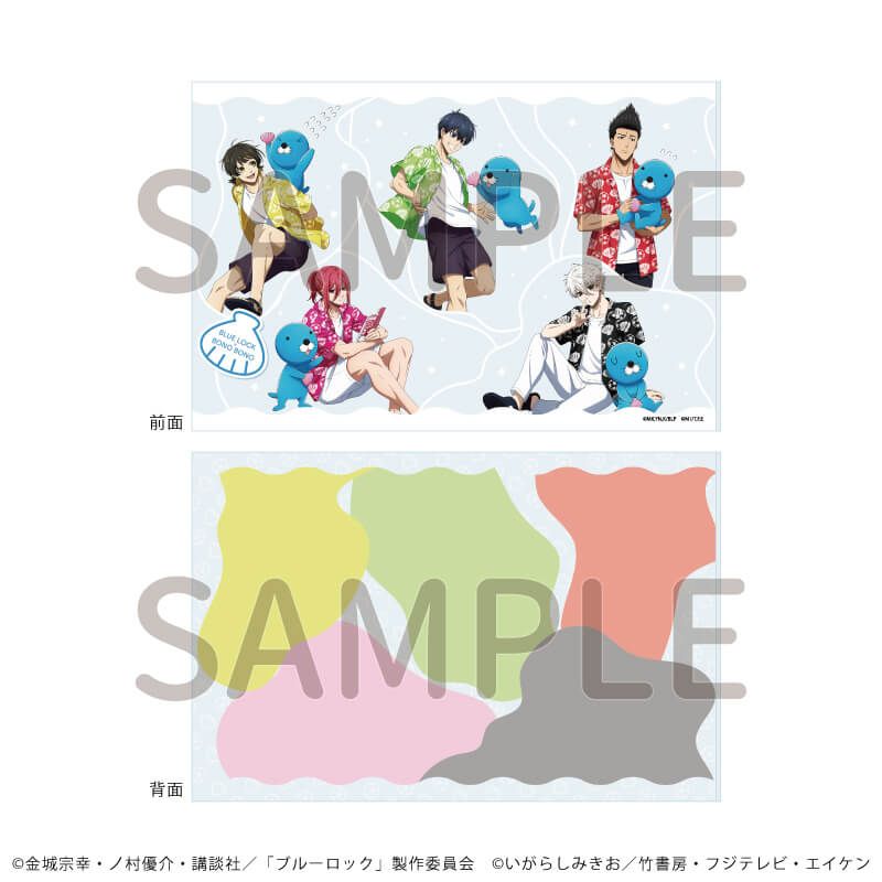 アクリルブロック「TVアニメ『ブルーロック』×『ぼのぼの』」01/集合デザインA(描き下ろしイラスト)
