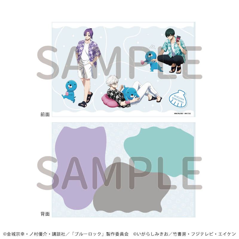 アクリルブロック「TVアニメ『ブルーロック』×『ぼのぼの』」02/集合デザインB(描き下ろしイラスト)