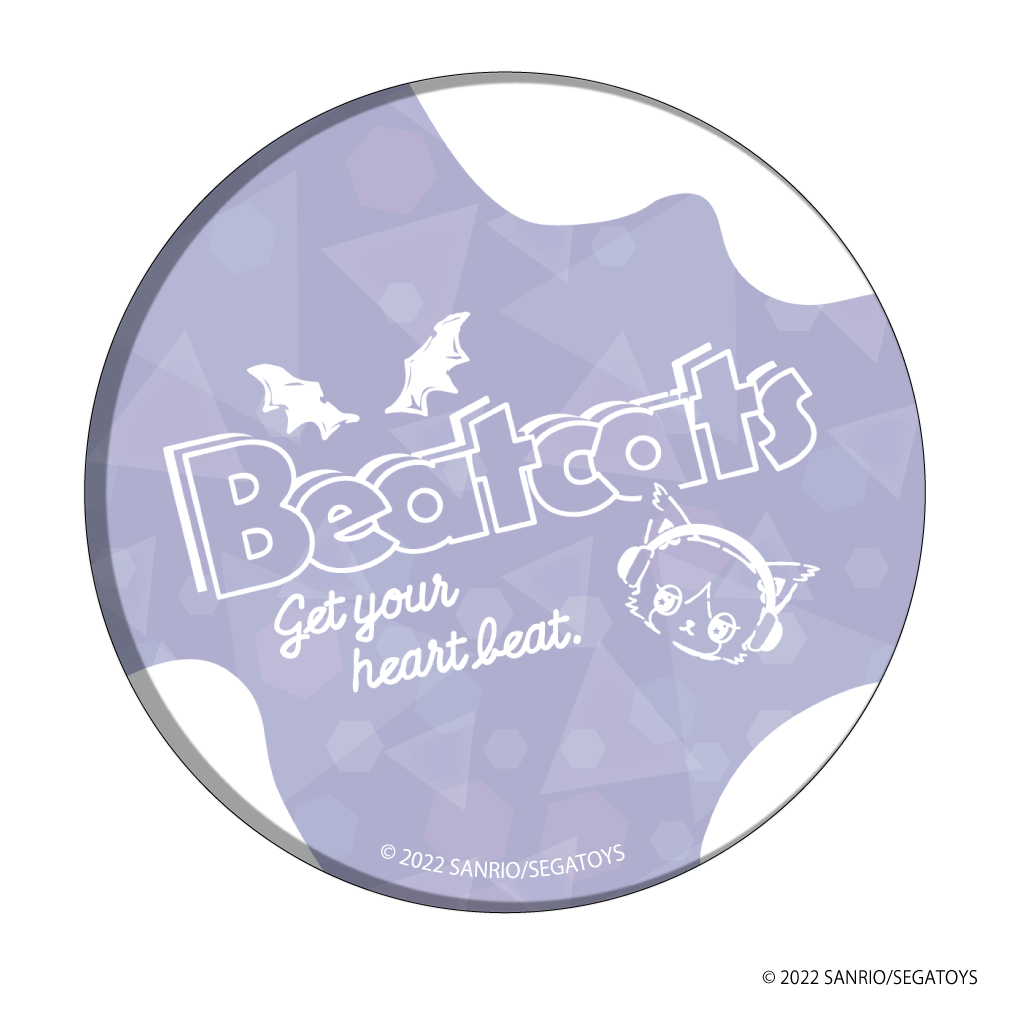 ホログラム缶バッジ(65mm)「Beatcats」01/ラジカセデザイン コンプリートBOX(全10種)