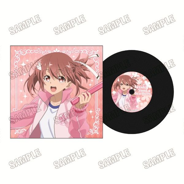 結城友奈は勇者である 描き下ろしレコード風コースター 勇気のバトン展Ver. 1 結城友奈