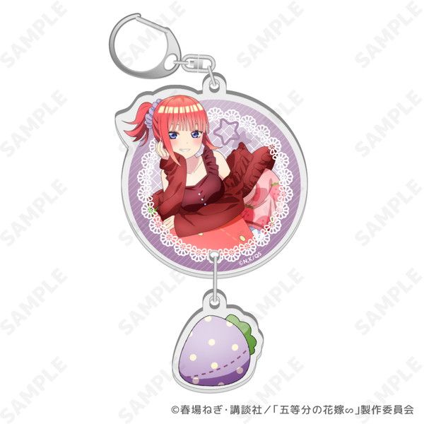 五等分の花嫁∽ いちごルームウェア 2連アクリルキーホルダー 2 二乃