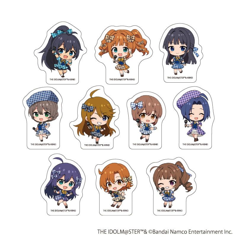 フレークシール(10枚セット)「アイドルマスター ミリオンライブ！」01/カラオケver.(ミニキャライラスト)