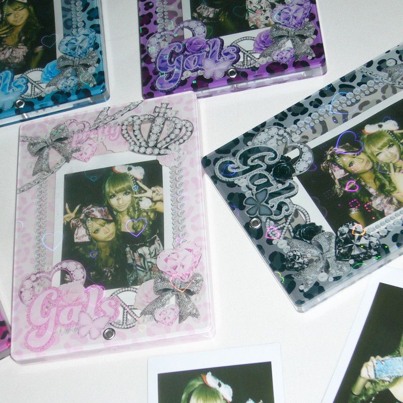 ハートホロアクリルフレーム01/prettyピンク【推し活】