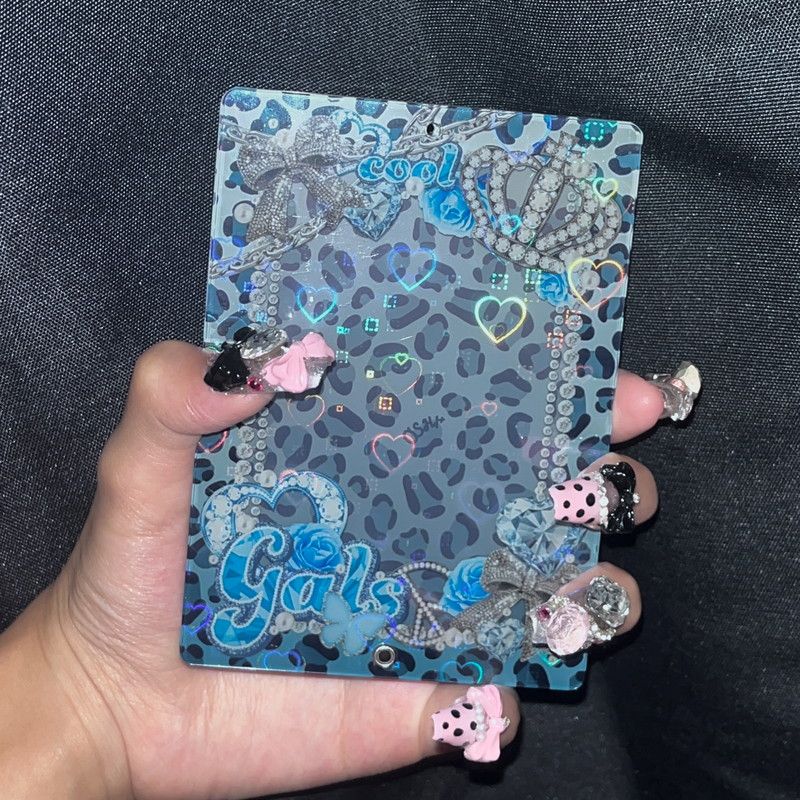 ハートホロアクリルフレーム04/coolブルー【推し活】