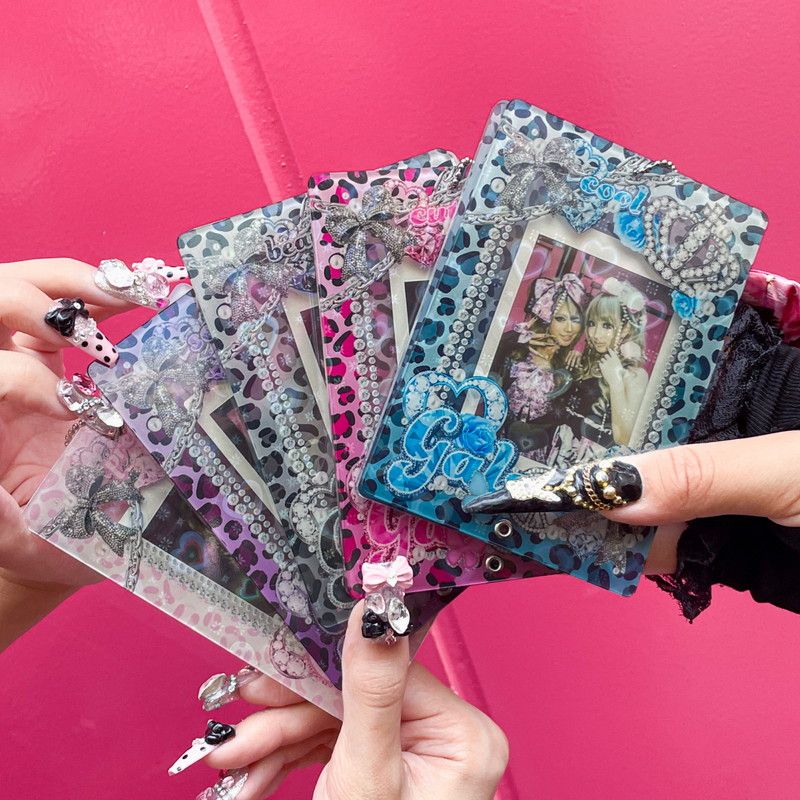 ハートホロアクリルフレーム05/beauty ブラック【推し活】