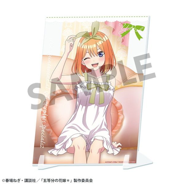 五等分の花嫁* 描き下ろしビジュアルアクリルプレート 中野四葉 ナイトウェアVer.