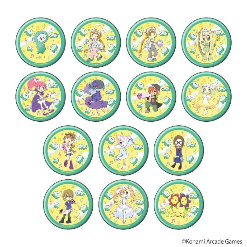 缶バッジ「pop'n music UniLab&PASELIくん」04/ブラインド(14種)(グラフアートイラスト)