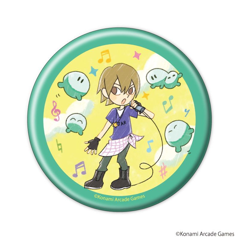 缶バッジ「pop'n music UniLab&PASELIくん」04/コンプリートBOX(全14種)(グラフアートイラスト)