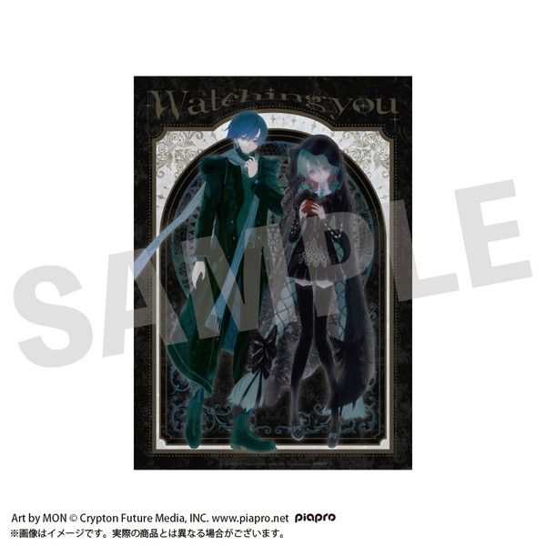 STEAKA ヲチラレ 初音ミク×オバケン クリアポスター ゼロ&アオ