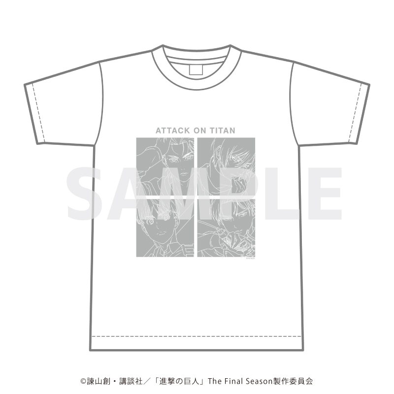 【限定商品】Tシャツ「進撃の巨人」05/ブロックデザインMサイズ(描き下ろしイラスト)(Mサイズ)