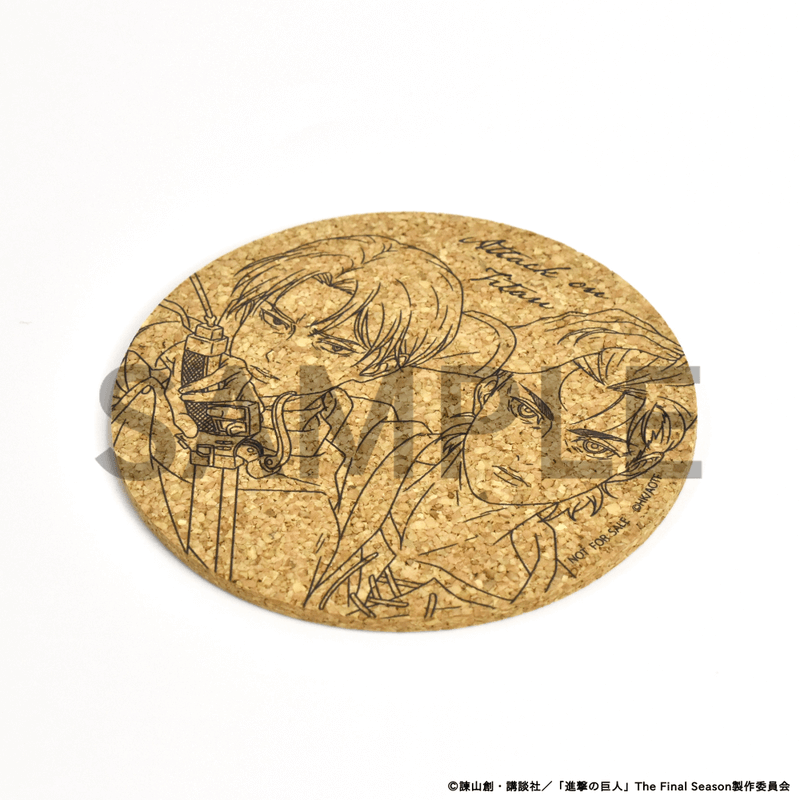 彫刻ボトル「進撃の巨人」01/エレン&リヴァイ(描き下ろしイラスト)(赤ワイン・フランス産)【お酒】