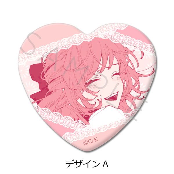 恋せよまやかし天使ども ハート型缶バッジ デザインA｜アニメ
