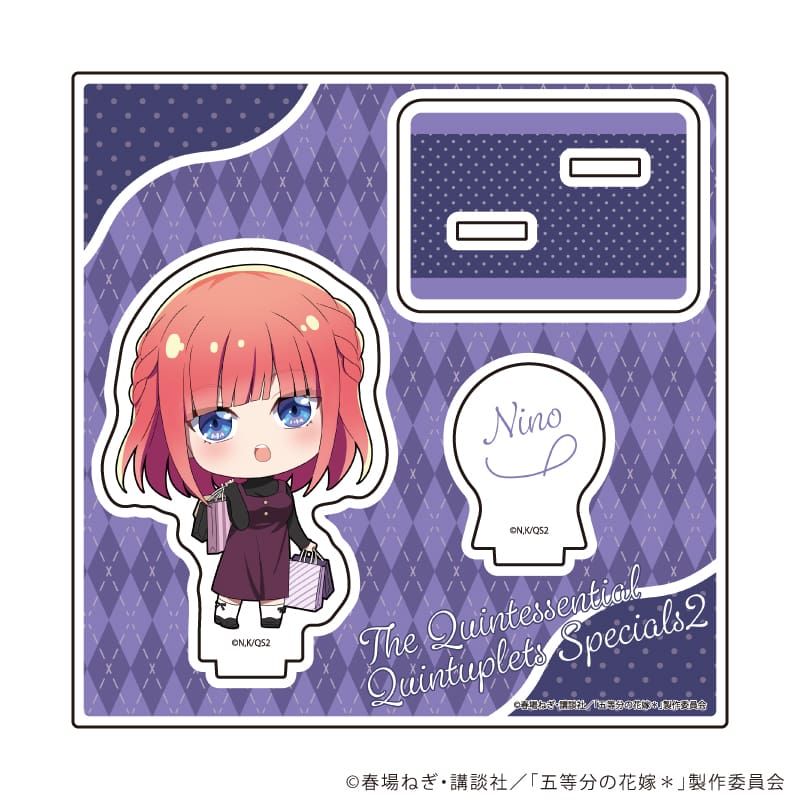 アクリルスタンドプレート「五等分の花嫁＊」12/二乃 ショッピングver.(ミニキャライラスト)
