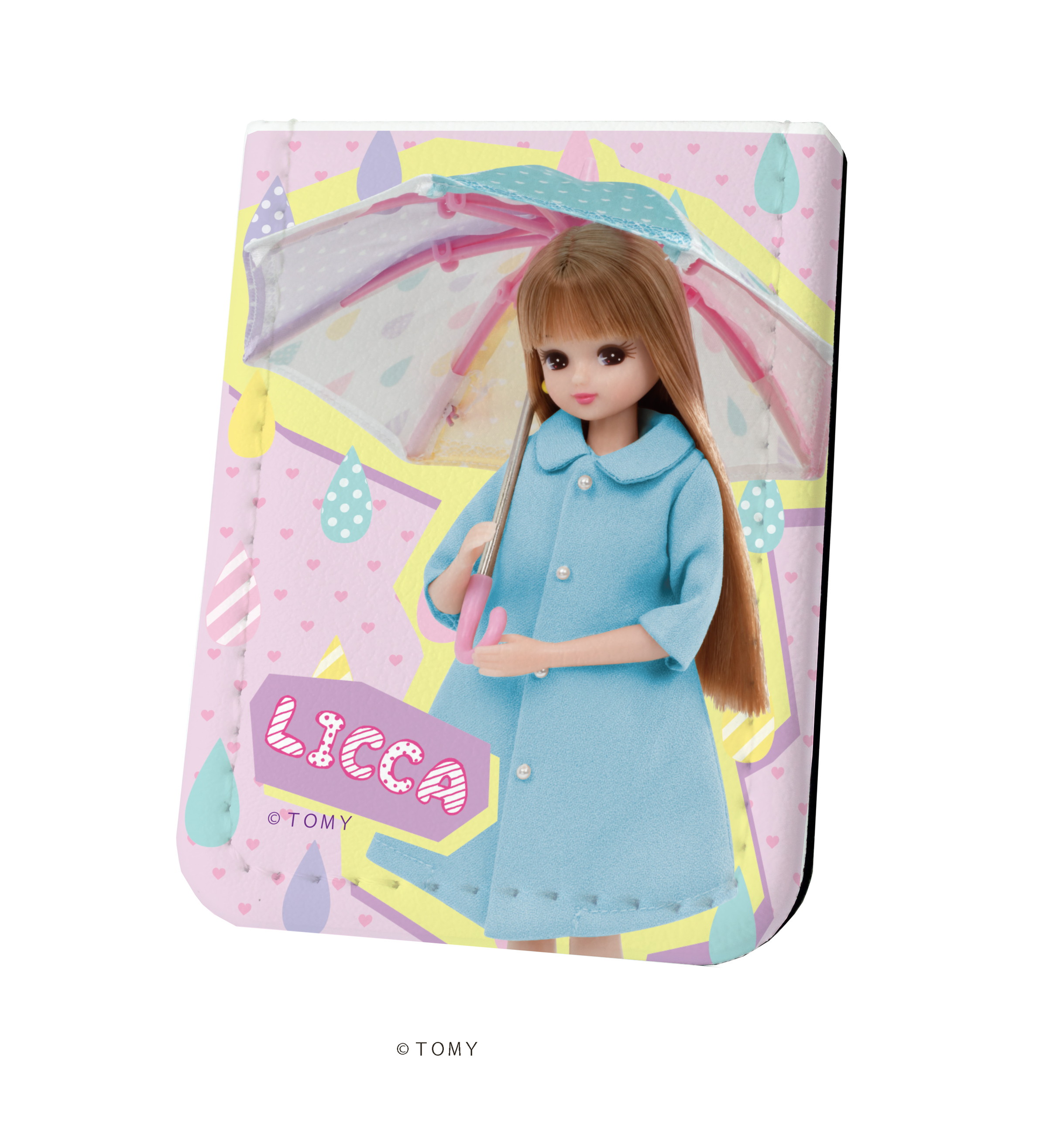 レザーフセンブック「リカちゃん／#Licca」01/雨の日リカちゃんデザイン(イラスト)