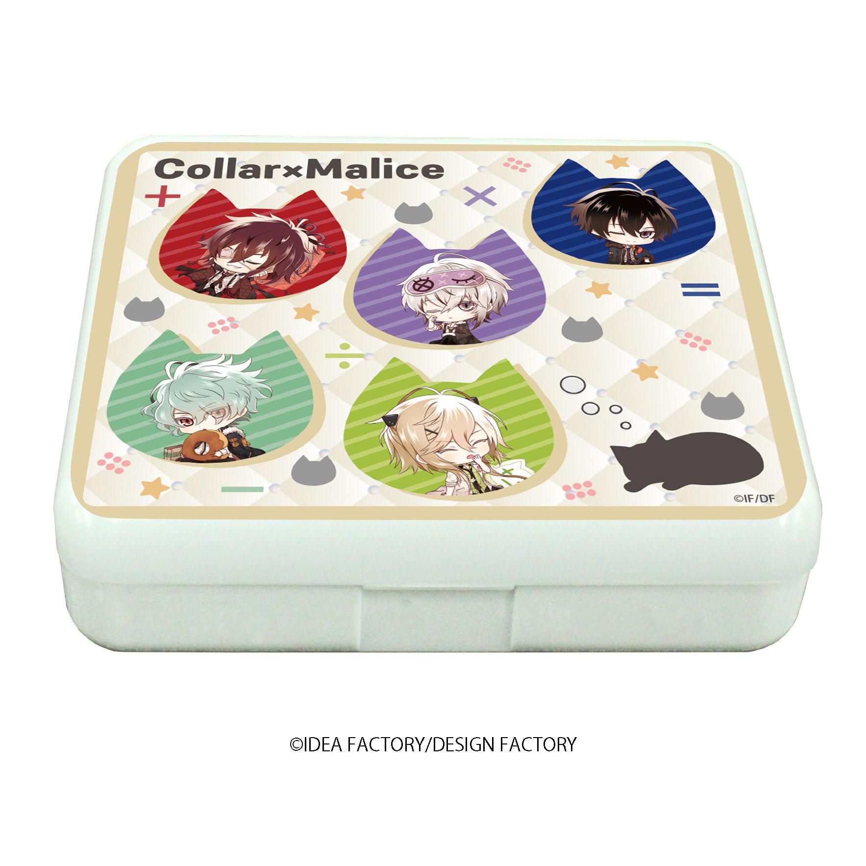 小物ケース(ラムネ付き)「Collar×Malice」01/集合デザイン(ミニキャライラスト)