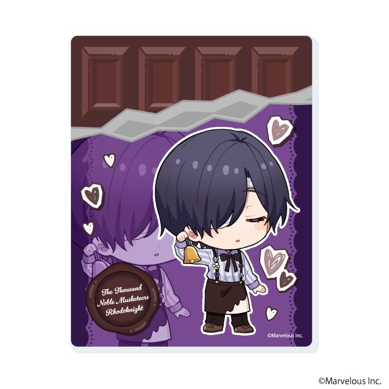 アクリルカード「千銃士:Rhodoknight」04/バレンタインver. ブラインド(10種)(ミニキャライラスト)
