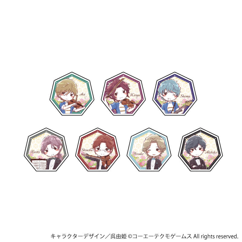 キャラアクリルバッジ 金色のコルダ２ 100万人の金色のコルダ 02 マーチング衣装ver ブラインド 7種 グラフアートイラスト アニメ キャラクターグッズの通販ならeeo Store