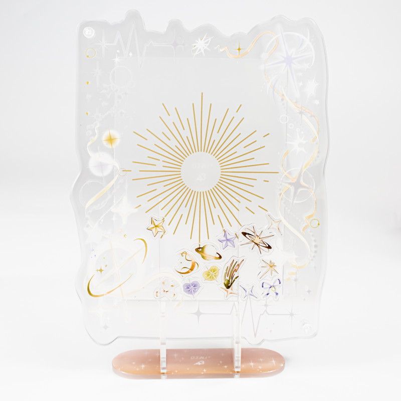 アクリルフレーム04/星柄（ホワイト）【推し活】