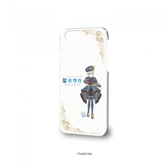 ハードケース(iPhone6/6s/7/8兼用)「届木ウカ」01/白ver.(イラスト)