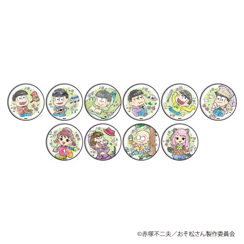 缶バッジ「おそ松さん」17/ピクニックver. コンプリートBOX(全10種)(グラフアートイラスト)