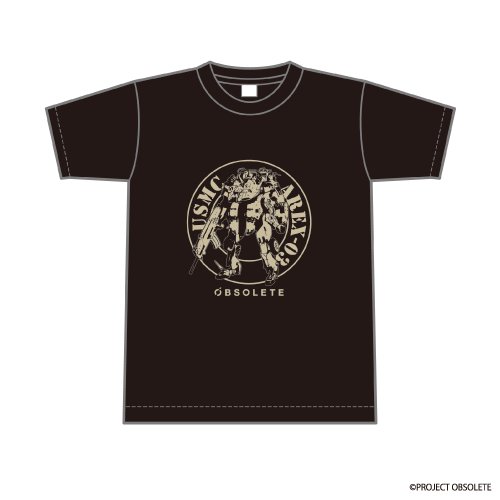 Tシャツ「OBSOLETE」01/アメリカ海兵隊エグゾフレーム(Lサイズ)